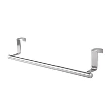 Load image into Gallery viewer, Towel Rack Over Door Towel Bar Hanging Holder Stainless Steel Bathroom Kitchen Cabinet Towel Rag Rack Shelf Hanger Tool Gadget
