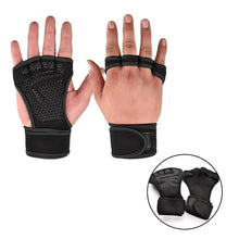 Load image into Gallery viewer, Training Weight Lifting Unisex Gloves Fitness Sports Body Building Gymnastics Grips Gym Hand Palm Wrist Protector Gloves