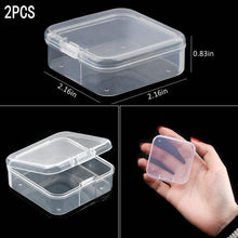 Load image into Gallery viewer, Transparent Plastic Storage Jewelry Box Compartment Adjustable Container For Beads Earring Box For Jewelry Rectangle Box Case Storage Container for Jewelry Beads Earring