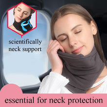 Load image into Gallery viewer, Travel Pillow and Multifunctional Scarf Travel Neck Pillow Soft Scarf Pillow Support Pillow Multifunctional Scarf For Airplane Home Or Office Nap Slow Rebound Space Outdoor Pillow Solid Neckline Cervical Healthcare Muffler Pillows