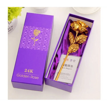 Load image into Gallery viewer, Trendy Flower Gift for Loved ones 24K Gold Rose Gift Big Rose with Gift Box Best Gift for Girlfriend Valentines Day
