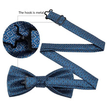 Load image into Gallery viewer, Trendy Patterned Silk Jacquard Plaid Bowtie With Pocket Square And Cufflinks Set For Men Unique Butterfly Party Wedding Casual Business Bowtie For Men