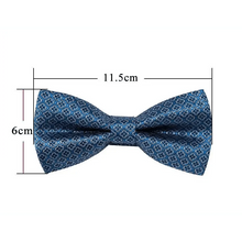 Load image into Gallery viewer, Trendy Patterned Silk Jacquard Plaid Bowtie With Pocket Square And Cufflinks Set For Men Unique Butterfly Party Wedding Casual Business Bowtie For Men