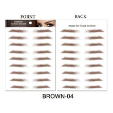 Load image into Gallery viewer, Trendy Waterproof 1 Piece Hair-liked Authentic Eyebrow Tattoo Sticker Waterproof Cosmetics Long Lasting Makeup False Eyebrows Stickers