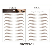 Load image into Gallery viewer, Trendy Waterproof 1 Piece Hair-liked Authentic Eyebrow Tattoo Sticker Waterproof Cosmetics Long Lasting Makeup False Eyebrows Stickers