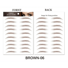 Load image into Gallery viewer, Trendy Waterproof 1 Piece Hair-liked Authentic Eyebrow Tattoo Sticker Waterproof Cosmetics Long Lasting Makeup False Eyebrows Stickers