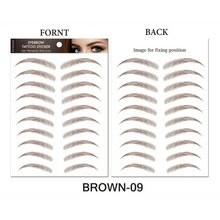 Load image into Gallery viewer, Trendy Waterproof 1 Piece Hair-liked Authentic Eyebrow Tattoo Sticker Waterproof Cosmetics Long Lasting Makeup False Eyebrows Stickers