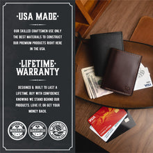 Load image into Gallery viewer, Trifold Leather Wallet