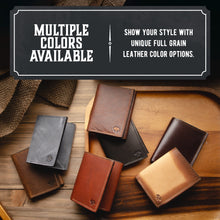 Load image into Gallery viewer, Trifold Leather Wallet