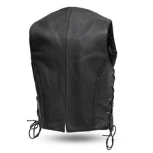 Load image into Gallery viewer, Trinity Women's Motorcycle Western Style Leather Vest