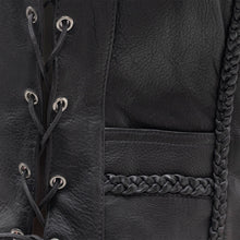 Load image into Gallery viewer, Trinity Women's Motorcycle Western Style Leather Vest