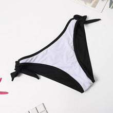 Load image into Gallery viewer, Tropical Bikini Bottom Padded Ruffled Top Push Up Bikini Swimsuit For Women Underwire Bikini Top Ruffle Padded Two Piece Bathing Suits Teen Girls Two Piece Swimsuit Women Cross Back Bathing Suit Swimwear