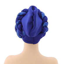 Load image into Gallery viewer, Turbans Pleated Soft Beanie Headwrap Lightweight African Hat Arab Wrap Elegant Muslim Turban Scarf Women Hijabs Hair Accessories Cap bonnet for Women