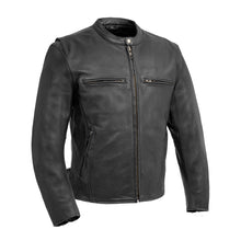 Load image into Gallery viewer, Turbine Men's Motorcycle Perforated Leather Jacket