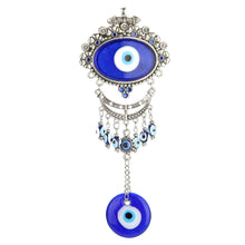 Load image into Gallery viewer, Turkish Blue Evil Eye Wall Hanging Ornaments Nazar Beads Glass Amulet Pendants Wall Hanging Decoration Blessing Protection Home Decoration Lucky Pendant Charm Wall Decor Home Protection House Decoration Good Luck Jewelry Accessories