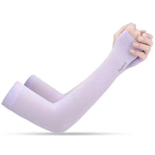 Load image into Gallery viewer, Two Pairs Of Arm Sleeve Sunscreen Cuff Arm Sleeves UV Sun Protect Anti-Slip Summer Men Women Gloves Summer Arm Sleeves Cover Unisex Cooling Sleeves Sports Workout Outdoor Sleeves