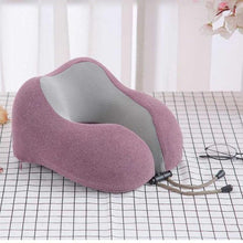 Load image into Gallery viewer, U-Shaped Magnetic Head Pillow Neck Pillow Memory Foam Padding Airplane Travel Office Lunch Break Car Hug Memory Foam Travel Pillow Neck Pillow Ideal for Airplane Travel Comfortable and Lightweight Improved Support Design Neck Pillow