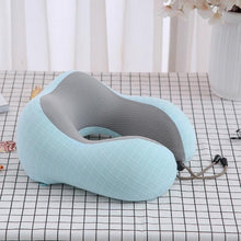 Load image into Gallery viewer, U-Shaped Magnetic Head Pillow Neck Pillow Memory Foam Padding Airplane Travel Office Lunch Break Car Hug Memory Foam Travel Pillow Neck Pillow Ideal for Airplane Travel Comfortable and Lightweight Improved Support Design Neck Pillow