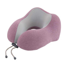 Load image into Gallery viewer, U-Shaped Magnetic Head Pillow Neck Pillow Memory Foam Padding Airplane Travel Office Lunch Break Car Hug Memory Foam Travel Pillow Neck Pillow Ideal for Airplane Travel Comfortable and Lightweight Improved Support Design Neck Pillow