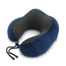 Load image into Gallery viewer, U Shaped Memory Foam Neck Pillows Soft Travel Pillow Massage Neck Pillow Sleeping Airplane Pillow Cervical Healthcare Bedding Outdoor Neck Support Pillow Headrest Travel Folding Slow Rebound Journey Trip Cushion Memory Foam Travel Pillow Neck Pillow