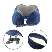 Load image into Gallery viewer, U Shaped Memory Foam Neck Pillows Soft Travel Pillow Massage Neck Pillow Sleeping Airplane Pillow Cervical Healthcare Bedding Outdoor Neck Support Pillow Headrest Travel Folding Slow Rebound Journey Trip Cushion Memory Foam Travel Pillow Neck Pillow