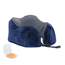 Load image into Gallery viewer, U Shaped Memory Foam Neck Pillows Soft Travel Pillow Massage Neck Pillow Sleeping Airplane Pillow Cervical Healthcare Bedding Outdoor Neck Support Pillow Headrest Travel Folding Slow Rebound Journey Trip Cushion Memory Foam Travel Pillow Neck Pillow