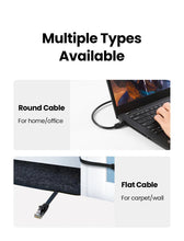Load image into Gallery viewer, Ethernet Cable 1000Mbps Cat 6 Network Lan UTP Gigabit Networking Wire Plated RJ45 Connectors Cat6 Network Ethernet LAN Cable For Laptop Router RJ45 CAT6 Ethernet Cable