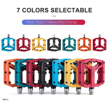 Load image into Gallery viewer, Ultralight Flat Pedals Nylon Bicycle Pedal Mountain Bike Platform Pedals 3 Sealed Bearings Cycling Pedals For Bicycle Mountain Bike Pedals Pedals Bicycle Flat Pedals Bearing Lightweight Platform For Road Mountain Bike