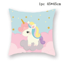 Load image into Gallery viewer, Unicorn Cushion Cover Decor Sofa Cushion Case Bed Pillow Cover Home Party Decoration Unicorn Birthday Decor Pillow Covers Cute Girls Pillow Beautiful Pink Girl Pillow Case
