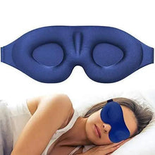 Load image into Gallery viewer, Unique 3D Contoured Cup Blindfold Concave Molded Night Sleep Mask Upgraded Eye Cover With Adjustable Strap Eye Pillow Soft Comfy Eye Shade For Nap Travel Night Shift