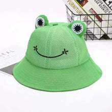 Load image into Gallery viewer, Unique Design Frog Bucket Hat for Women Summer Autumn Plain Female Panama Outdoor Hiking Beach Fishing Cap Sunscreen Woman Sunhat