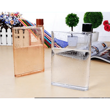Load image into Gallery viewer, Unique Design Portable Book Paper Cup Botlte Flat Water Bottle Clear Paper Pad Water Bottle Flat Drinks Kettle Notebook Drink Bottle for Water