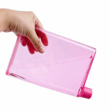 Load image into Gallery viewer, Unique Design Portable Book Paper Cup Botlte Flat Water Bottle Clear Paper Pad Water Bottle Flat Drinks Kettle Notebook Drink Bottle for Water