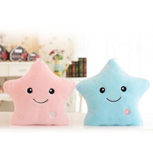 Load image into Gallery viewer, Unique Luminous Pillow Vivid Star Design LED Light Cushion Plush Pillow Night Light Plush Pillows Stuffed Star Pillow Led Light Creative Twinkle Star Glowing LED Night Light Plush Pillows Stuffed Toys For Bedroom Sofa Creative Birthday Gift Toy For Kids