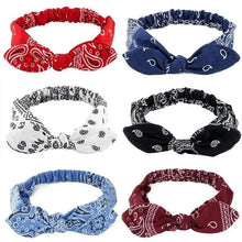 Load image into Gallery viewer, Unique Style Women's Soft Solid Print Headbands Vintage Cross Knot Elastic Hairbands Bandanas Girls Hair Bands Hair Accessories