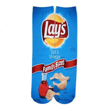 Load image into Gallery viewer, Unisex 3D Print Funny Art Socks Cotton for Lovers with Painting and Snacks Funny Socks Long Kawaii Cute and Cool Gifts for Men And Women