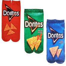 Load image into Gallery viewer, Unisex 3D Print Funny Art Socks Cotton for Lovers with Painting and Snacks Funny Socks Long Kawaii Cute and Cool Gifts for Men And Women