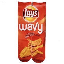 Load image into Gallery viewer, Unisex 3D Print Funny Art Socks Cotton for Lovers with Painting and Snacks Funny Socks Long Kawaii Cute and Cool Gifts for Men And Women