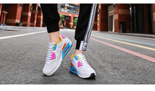 Load image into Gallery viewer, Unisex Air Cushion Sneakers Men's Colorful Casual Fashion Jogging Sneakers Outdoor Sports Sneakers Lace Up Unisex Walk Women's Air Athletic Running Sneakers