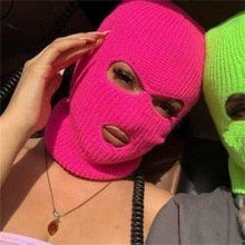Load image into Gallery viewer, Unisex Balaclava Monster Shrek Hat Wool Winter Knitted Hats Green Party Funny Beanie Skellies Cap for Women Men Pure Handmade Neckerchief with Drawstring Soft Balaclava Pullover Knitted Beanie for Adults Men Women Ski Caps