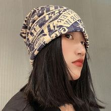 Load image into Gallery viewer, Unisex Beanie Hats Autumn Comfortable Cotton Hat Men Retro Knitted Hat Women Balaclava Sports Kerchief Bobble Hat Spring Knit Slouchy Lightweight Knit Hat Slouch Cap Casual Box Skellies Beanies Thin Bonnet Cap Autumn Casual Beanies Hat