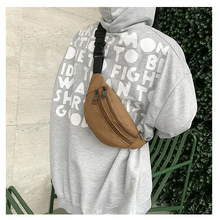 Load image into Gallery viewer, Unisex Casual Canvas Waist Bag Functional Comfortable Waist Bag Classic Waterproof Cross Body Traveling Bag