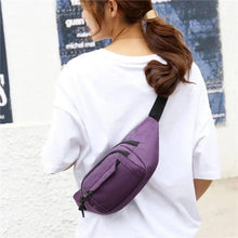 Load image into Gallery viewer, Unisex Casual Crossbody Women Waist Bag Retro Design Large Capacity Canvas Travel Adjustable Phone Bag Fanny Hip Bags Hands-Free Wallets Waist Pack