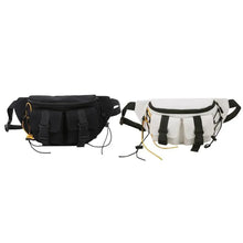 Load image into Gallery viewer, Unisex Casual Stylish Zipper Fanny Black Waist Bag Comfortable Travel Cross Body Bag Large Capacity Bags