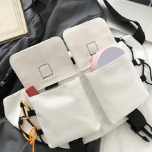 Load image into Gallery viewer, Unisex Casual Stylish Zipper Fanny Black Waist Bag Comfortable Travel Cross Body Bag Large Capacity Bags