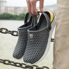 Load image into Gallery viewer, Unisex Fashion Beach Sandals Thick Sole Slipper Waterproof Anti-Slip Sandals Flip Flops Breathable Uppers Quick-Drying Garden Sandals Beach Slippers Slip On Clogs