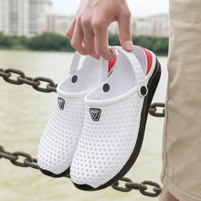 Load image into Gallery viewer, Unisex Fashion Beach Sandals Thick Sole Slipper Waterproof Anti-Slip Sandals Flip Flops Breathable Uppers Quick-Drying Garden Sandals Beach Slippers Slip On Clogs