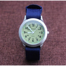 Load image into Gallery viewer, Unisex Fashion Nylon Fabric Kids Children Watch Sport Thin Students Canvas Quartz Dress Wristwatch Military Time Watch Field Outdoor Sport Mens Wristwatch With Slip-Thru Nylon Band