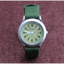 Load image into Gallery viewer, Unisex Fashion Nylon Fabric Kids Children Watch Sport Thin Students Canvas Quartz Dress Wristwatch Military Time Watch Field Outdoor Sport Mens Wristwatch With Slip-Thru Nylon Band