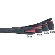 Load image into Gallery viewer, Unisex Height Increase Air Cushion 3-9cm Height Adjustable Cut Shoe Heel Insert Makes You Taller Foot Shoes Support